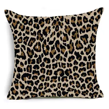 Životinja bend pamuk posteljinu površina ukrasne jastučnice sjedalo 45x45 cm Leopard moderan divlji stil pribor za dom