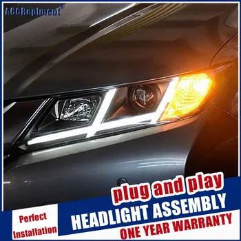 Nove glavobolje svjetla stil za vozila Honda City svjetla-2016 dual Beam objektiv projektora xenon HID glavobolja žarulja Led DRL