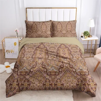 3D setovi posteljinu deve duvet pokriva jastučnicu deka kit poplun torbica posteljina King i Queen Full Single Paisley Design