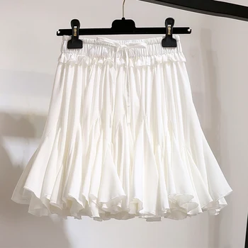 TIGENA visokim Strukom nabrane suknje baleta tutu je ženska moda 2020 ljeto korejski mini kratke шифоновые ženske suknje bijele NED školske suknje