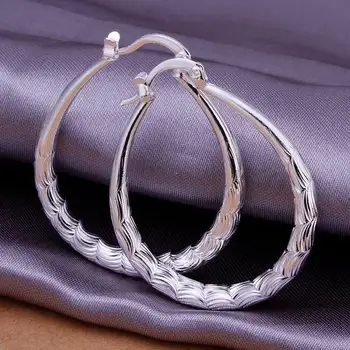 Moda za žene srebra 925 vjenčanje kuka prekrasne naušnice visoke kvalitete nakit besplatna dostava slatka dar E295