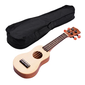 17-inčni mini akustični ukulele putovanja prijenosni ukulele Uke ručni 4-струнная gitara smreka stablo Топборд s torbicom za nošenje