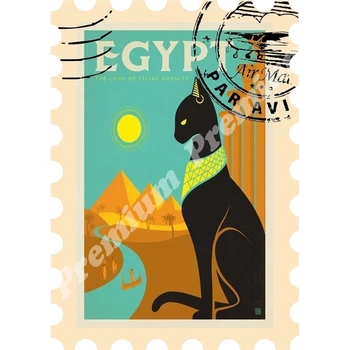 Egipat vinil suvenir magnet starinski turistički plakat