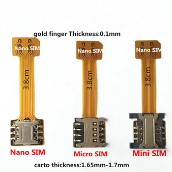 20шт hibridni dvostruki dvostruki adapter za Sim karticu, Micro SD Nano Sim Extension Adapter za Xiaomi Redmi za Samsung, Huawei