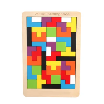 Šareni 3D puzzle drvene танграм matematičke igračke Tetris igra Djeca predškolske magija intelektualno edukativna igračka za djecu