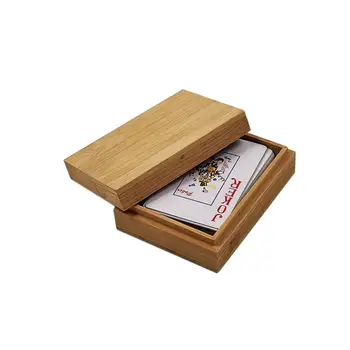 Dvotaktni zatvoreni prekidač primarni Бескрасочная bamboo kutija kreativni trg karta za igranje drveni okvir izrađen po mjeri karta za igranje je univerzalna kutija