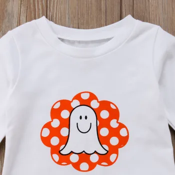 Halloween novost moda beba Baby Girls odjeću kompleti 2 komada dugih rukava Flare crtani print majica majice+Flare hlače 6M-4Y