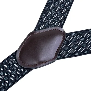 Vruće prodaju 6 isječaka muške kravate, leptir tregeri skup podesivu elastičnu traku kožni tregeri kravata za muškarce unisex BD005-LJ030