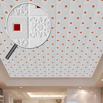 70*70 cm, 3D naljepnice za zid i strop naljepnica krov ukrasi pjene desktop vodootporan DIY pozadina uređenje dnevnog boravka