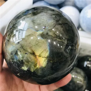 50-70 mm prirodni kvarcni kristal labrador loptu aura namještaj kućni ukras