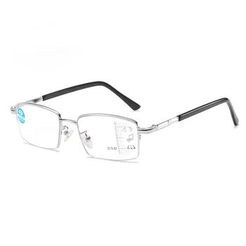 Seemfly metalne naočale za čitanje muškarci titan legure prozirne leće žene dalekovidnost recept sunčane naočale anti-plavo svjetlo unisex