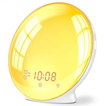 Wake Up Light Alarm Clock Kids Night Light Sunrise Simulacija and Sunset the dolby dvostruki alarm sa FM-radio za spavaće sobe