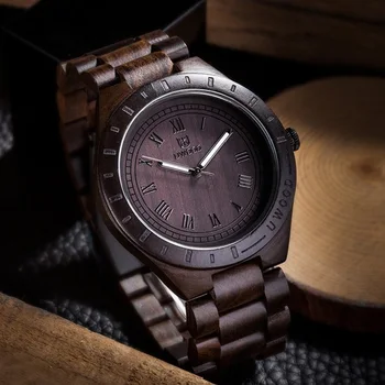 Uwood Natural Solid Wooden Watch Men Luminous Kvarc Casual Wood Wristwatch Luxury Fashion Brand Gift For Male Selling 2019
