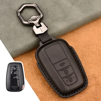 1 kom. od prave kože vozila daljinski ključ za poklopac torbica za ključeve, Toyota Camry Corolla C-HR CHR Prado RAV4 Prius 2018 2019 2020 2/3 gumb