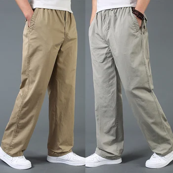 Novi dolazak ljeta muška moda pretilost muški pamuk svakodnevne hlače hlače slobodan plus veličina L XL XXL 3XL 4XL 5XL 6XL