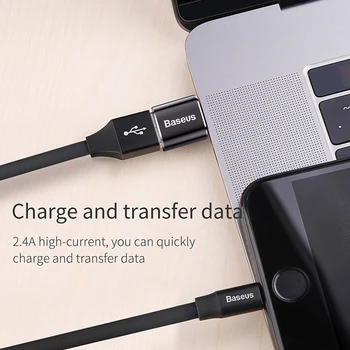 Baseus USB Type-C OTG Adapter USB C Mužjak To Micro USB Female kabelski pretvarači za Macbook za Samsung, Huawei USB To Type C OTG