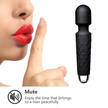 Crni Vuk USB G-spot vibrator snažan stimulator klitorisa vibrator za žene AV čarobni štapić klitoris maser seks-igračke za odrasle