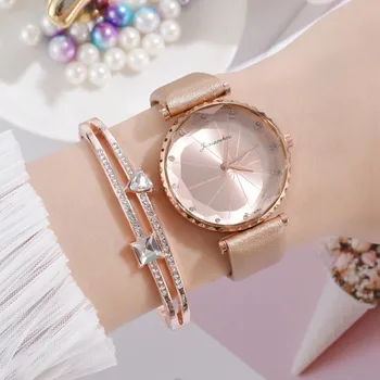 Ženski kožni remen kvarc poklon sat s remenom brojčanik ženski Ručni sat narukvica luksuzni nakit satovi poklon ručni satovi #1015