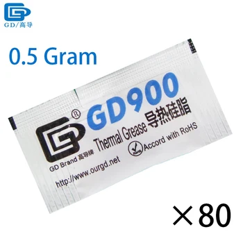 GD900 термопаста Silikonska mast теплоотвод компаунд visoke performanse 80 komada siva neto Težina 0,5 grama za cpu hladnjaka MB05