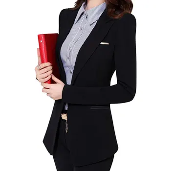 Plus size 4XL uredski posao blazer žene proljeće i jesen mali jaknu žene s dugim rukavima Blaser Feminino odjeća blazers C4029