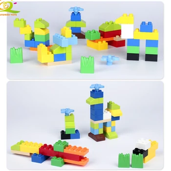 52шт raznolikost velikih čestica gradivni blokovi kreativne dječje obrazovne igračke DIY simulacija dječji darovi