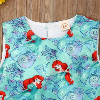 2019 Brand New Toddler Kids Baby Girl Sirena Vest Crops Tops Tutu шифоновая čipka suknja 2 komada outfits ljeto dress odjeća 6M-4T