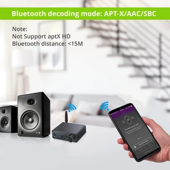 ESYNiC 192kHz Bluetooth DAC pretvarač s pojačalom za slušalice digitalni analogni pretvarač 3,5 mm audio adapter za APT-X AAC SBC