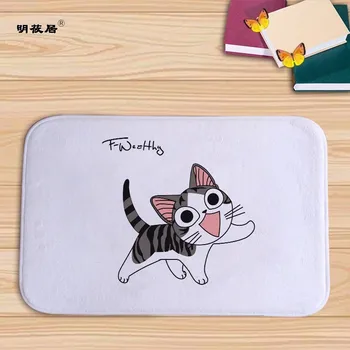 Home dekor crtani film Chi Sweet home mačka tiskanih tepih za kupaonicu, tepisi u kuhinji tepih 40x60cm flanel DoormatTapete skrbi za spavaće sobe