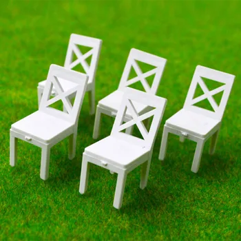 20шт 1/20 1/25 1/30 ABS plastike minijaturni model stolica DIY građevinski pijesak stol scena proizvodni materijali unutarnji namještaj