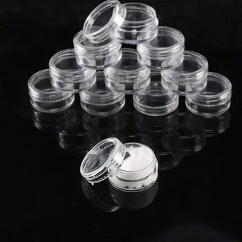 100 kom 5 ml, prozirni plastični lonac banke kozmetički kontejneri kontejner za uzorke mini boca SAL99