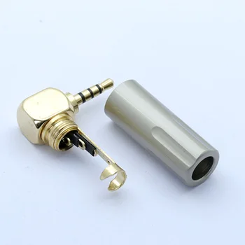 12шт kabel priključak 2.5 mm jack pozlaćena 4pole pravokutni uzorak bilja kvalitetne slušalice DIY Plug Fix kabel do 6 mm