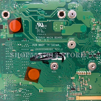 K756U za ASUS X756UQK X756UV X756UJ X756UA X756UQ X756UR X756UAK X756U matična ploča Matična ploča je test u REDU I3-7100U cpu DDR4