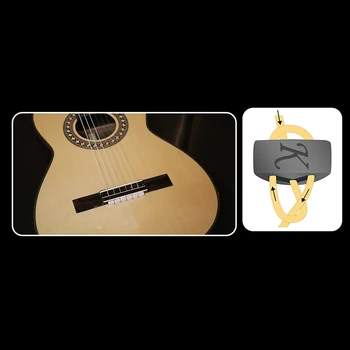 Guitar string trostruki kutni Akord kravata je to zaista može poboljšati glazbeni ton pribor za akustičnu gitaru
