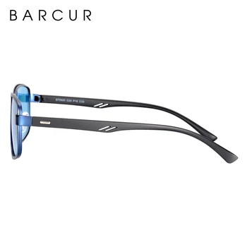 BARCUR polarizirane sunčane naočale muškarci visoke kvalitete TR90 sunčane naočale kvadrat sa kutijom besplatno