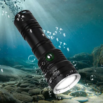 BORUiT D150B LED Scuba Diving Flashlight High Power XM-L2 1000LM Torch Underwater 50M 3-Mode Lantern 18650 Diver Submarine Light