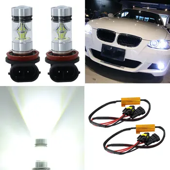 2 kom. x super bijeli H8 H11 3030 20SMD LED svjetla za duga svjetla 12 v ac 24 v + Canbus dekoderi za Bmw, AUDI, Mercedes, VW Chevrolet