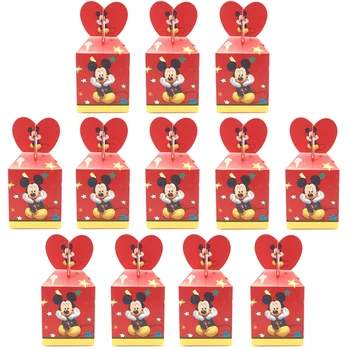 Smrznuto Minnie Mouse Jednorog Party Supplies Candy Box Baby Shower Birthday Party Decor Crtani Film Djeca Rođendanski Poklon Kutije Za Papir