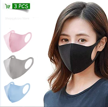 3pcs spužva maska za lice od prozračne maska za usta za višekratnu upotrebu anti zagađenje štit ветрозащитная poklopac unisex čiste stranke dekoracije