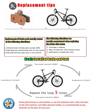 10 parova brdski bicikl MTB Biciklizam спеченный bicikl disk kočnice jastučići za SRAM AVID Code R 2011-pribor