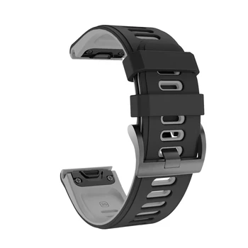 Fenix 6X/Fenix 5X 26mm QuickFit Watch Band silikon mekani sportski prozračni narukvica remen za Garmin Fenix 5 Plus 6 Pro