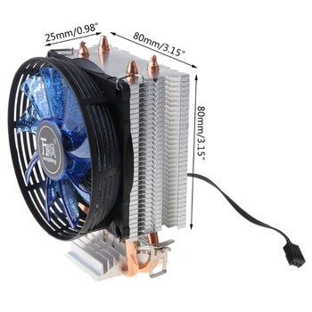 CPU Cooler Master 2 Pure Copper Heat-pipes ventilator sa plavim pozadinskim osvjetljenjem sustav hlađenja B95C