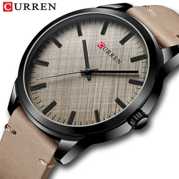 Luksuzni CURREN Top Fashion kvarcni satovi za muškarce vojna vodootporan muški ručni sat gospodin kožne sat Relógio masculino 8386