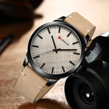 Luksuzni CURREN Top Fashion kvarcni satovi za muškarce vojna vodootporan muški ručni sat gospodin kožne sat Relógio masculino 8386