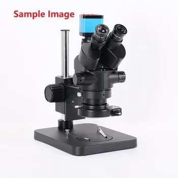 7X-45X Simul-Focal Trinocular Microscope Zoom Stereo Microscope Kit + okular WF10X/20 + adapter C za popravak laboratorijskih pcb CPU