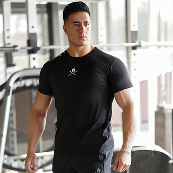 2020 nova muška t-shirt trkač sports uske T-shirt muški teretana fitness bodybuilding vježbe 5 boja vrhovima Crossfits odijevanje