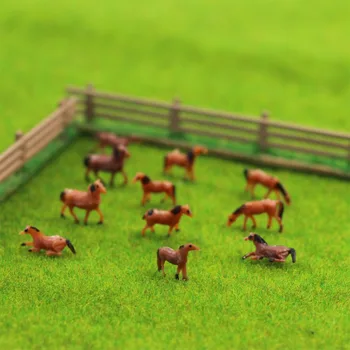AN15002 60шт 1:150 dobro obojena model životinja model konja N skala krajolik krajolik izgleda 6 pos