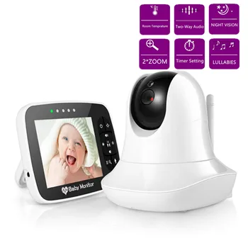 3,5-inčni video-baby monitor laptop Wireless HD Smart Baby Camera Infared Night Vision Video Monitor Remote pan tilt and zoom