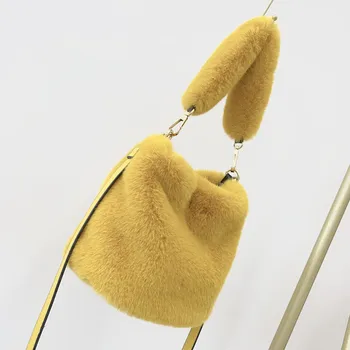 Novi modni krzna torbe koreanska verzija odlična наплечной torbe od umjetnog krzna кроличьего