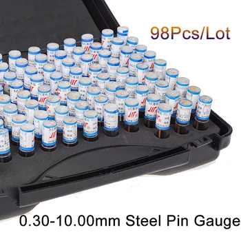 0.30-10.00 mm čelični klin Kalibra 50 mm pin mjerni alat korak je 0.1 mm, 98шт/lot mjerni senzor