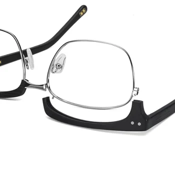 Vazrobe prevelike naočale kadar muškarci 152 mm velike Полуободковые četvrtaste naočale s prozirnim staklima naočala za рецептурной kratkovidnosti